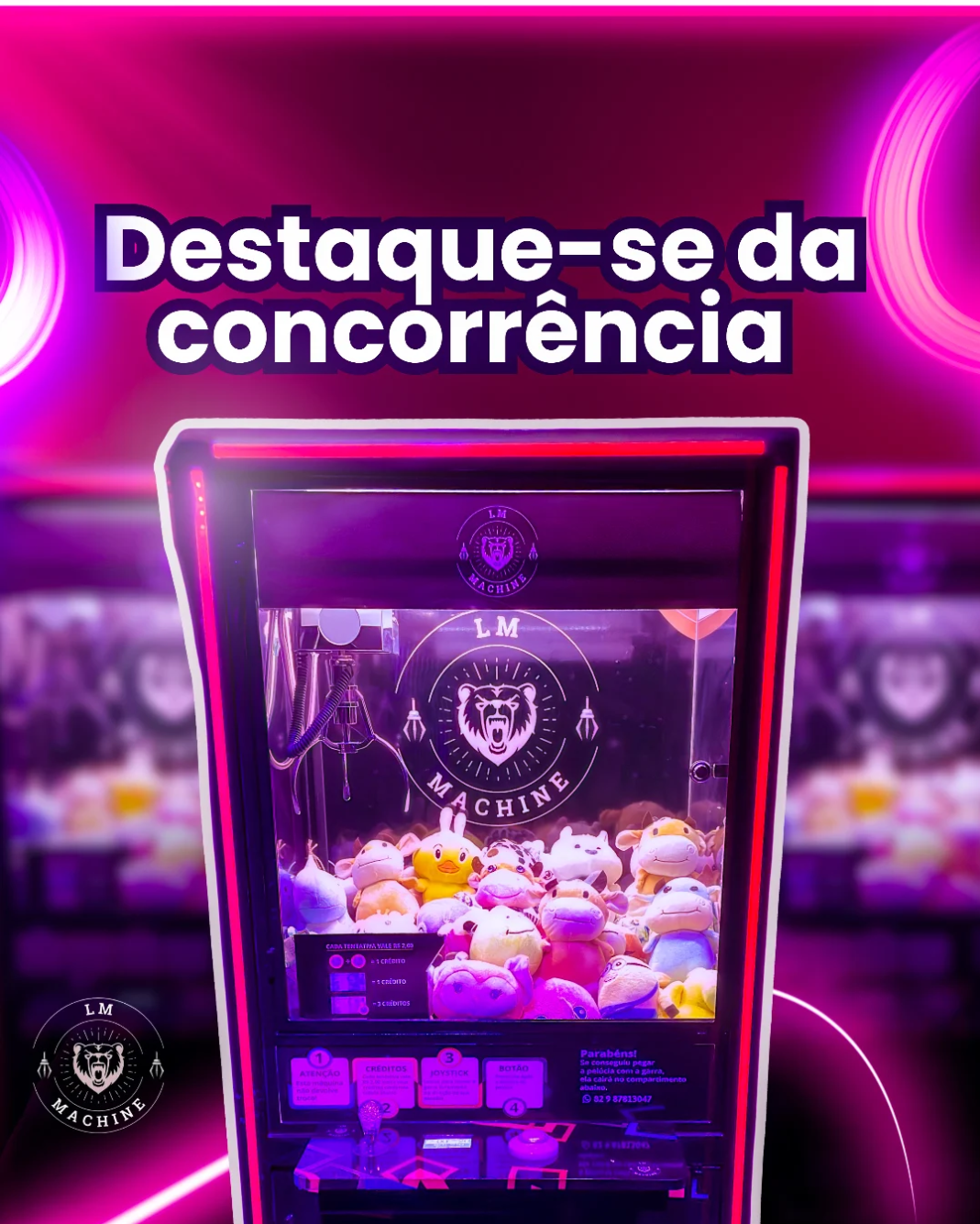 LM Solo — máquina de pelúcia LM Machine